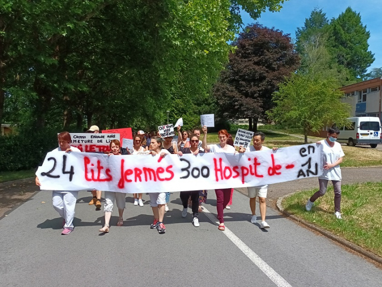 Santé : journée de grève au centre hospitalier de Novillars
