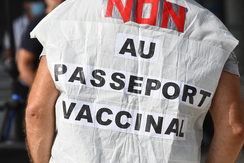 MANIF SANTE PASS FORCE OUVRIERE FO  passeport vaccinal