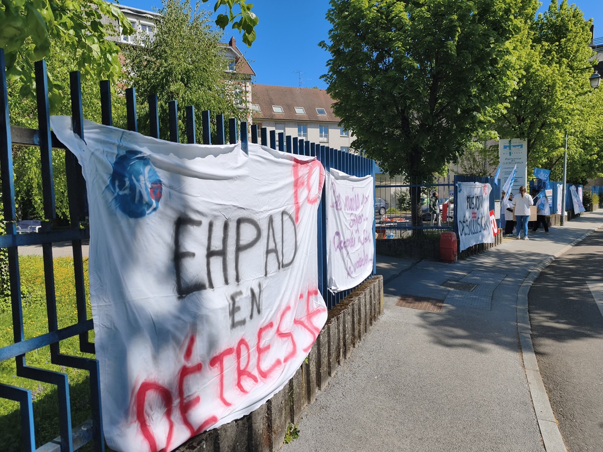 bellevaux manif greve 2