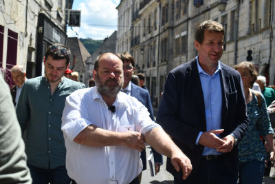 Besan&ccedil;on : Yannick Jadot venu soutenir St&eacute;phane Ravacley