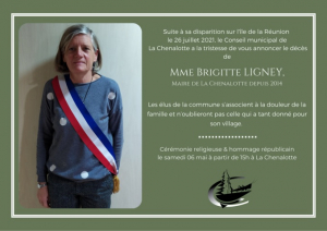 La Chenalotte : cérémonie religieuse et hommage républicain rendu à Brigitte Ligney