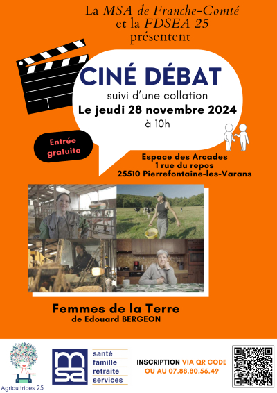 Agriculture / Pierrefontaine-les-Varans : cin&eacute; d&eacute;bat