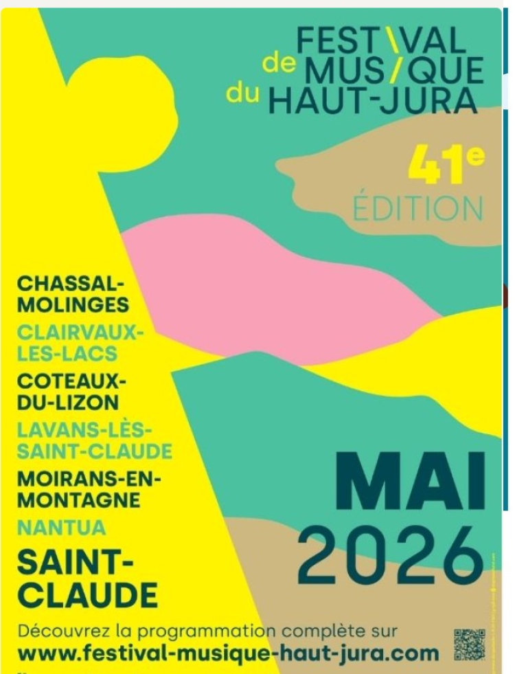 Musique : le Festival du Haut-Jura revient du 22 au 31 mai