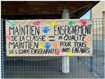 Montlebon : parents et enseignants mobilis&eacute;s contre une fermeture de classe en maternelle