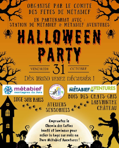 Id&eacute;e de sortie : Halloween s&rsquo;invite &agrave; M&eacute;tabief Aventures !