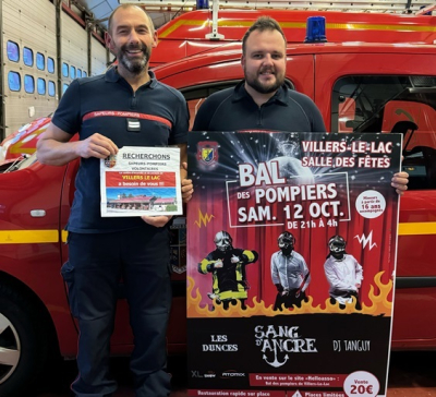 Le Lieutenant Olivier Siron et le Sergent Chef Tristan Raillard 