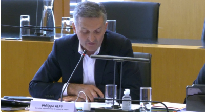 Philippe Alpy. Capture d'&eacute;cran / Conseil d&eacute;partemental du 30 septembre 2024