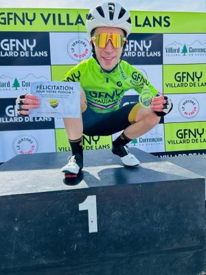 Cyclisme : première course et premier podium pour Jérémy Clément