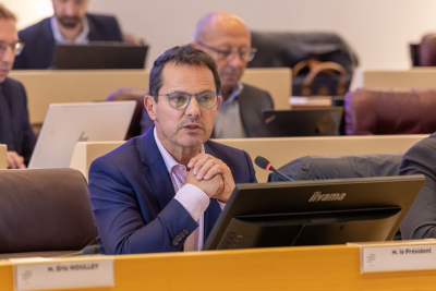 Jer&ocirc;me Durain, pr&eacute;sident de la r&eacute;gion Bourgogne Franche-Comt&eacute; 