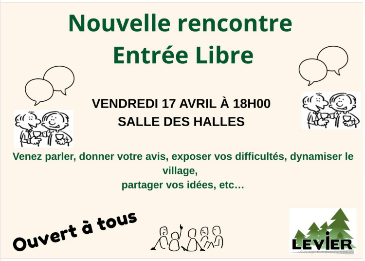 Levier : &ldquo;Entr&eacute;e libre&rdquo;, un rendez-vous pour rapprocher &eacute;lus et habitants