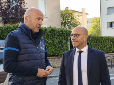 Ludovic Fagaut a rencontr&eacute; les manifestants ce matin 