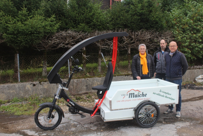 Ma&icirc;che : La Ville &eacute;quipe ses services municipaux d&rsquo;un triporteur &eacute;lectrique