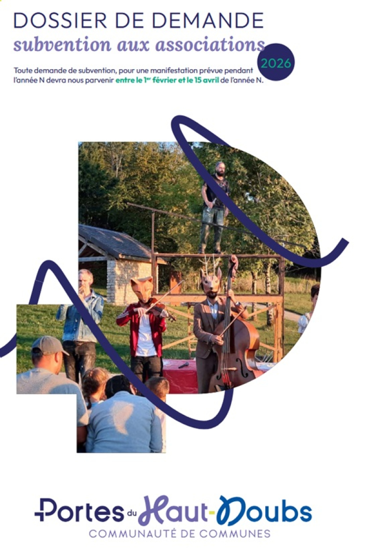 Portes du Haut-Doubs : appel &agrave; subventions ouvert pour les associations