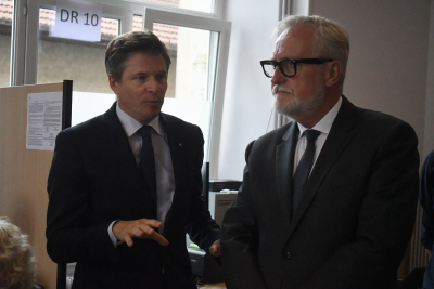 Beno&icirc;t Vuillemin et JF Colombet, ancien Pr&eacute;fet du Doubs 