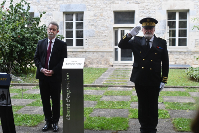 Besan&ccedil;on : Hommage &agrave; Samuel Paty