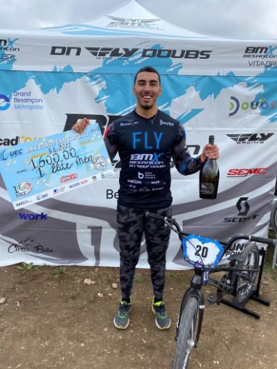 BMX: Le Bisontin L.  Garoyan remporte la 2&egrave; manche de Coupe d&rsquo;Europe &agrave; V&eacute;rone (Italie)