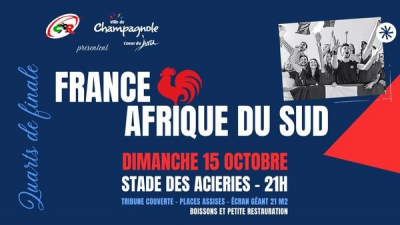Coupe du Monde de rugby : Pontarlier et Champagnole derri&egrave;res les Bleus