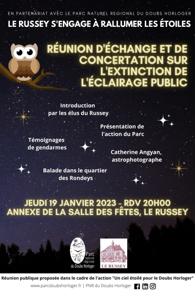 Extinction de l&rsquo;&eacute;clairage public : Le Russey s&rsquo;appr&ecirc;te &agrave; franchir le pas
