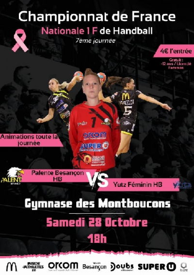 Besan&ccedil;on : Un match pr&eacute;cieux pour Palente Besan&ccedil;on Handball face &agrave; Yutz