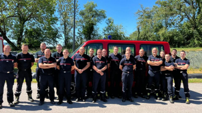 Incendies en Gironde : Les pompiers doubistes &agrave; l'&oelig;uvre
