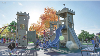 Une nouvelle aire de jeux pens&eacute;e pour l'&eacute;panouissement des enfants &agrave; Pontarlier