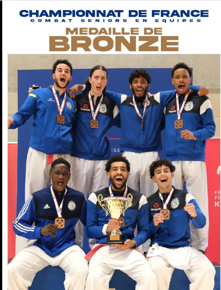 Karat&eacute; : M&eacute;daille de bronze pour le Club Sauvegarde de Besan&ccedil;on aux Championnats de France par &eacute;quipes seniors