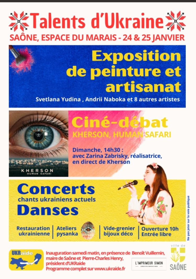 Talents d&rsquo;Ukraine : un week‑end immersif et solidaire &agrave; Sa&ocirc;ne