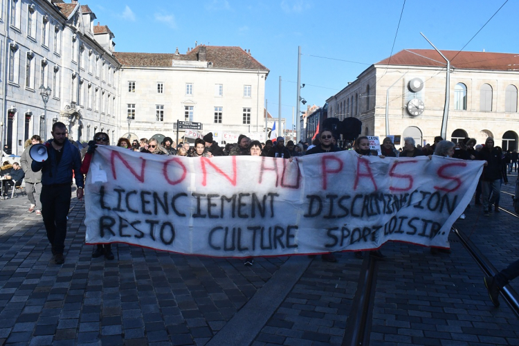 Covid-19 : Les anti-pass très remontés à Besançon