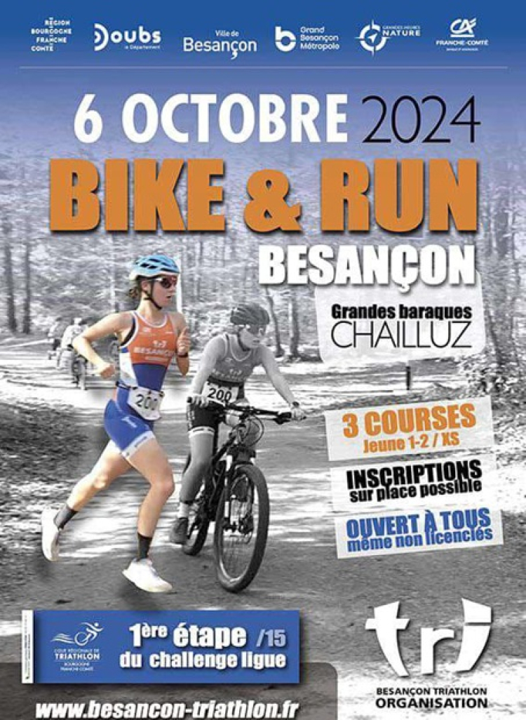 Besançon : bike and run en forêt de Chailluz