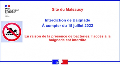 Pollution aquatique : la baignade et les activit&eacute;s nautiques interdites dans le lac du Malsaucy