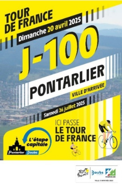 Tour de France &agrave; Pontarlier : des festivit&eacute;s &agrave; 100 jours de l&rsquo;&eacute;v&egrave;nement ce dimanche