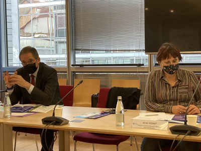 Anne Vignot ( pr&eacute;sidente de GBM) et Gabriel Baulieu (1er Vice-pr&eacute;sident de GBM)