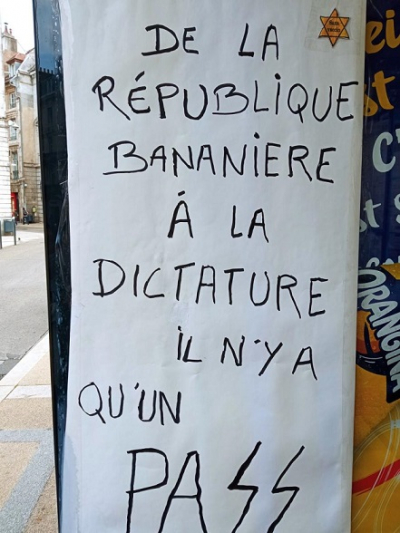 Besan&ccedil;on / Manif anti-vax : La Licra d&eacute;nonce de nouveaux d&eacute;rapages