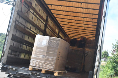 Morteau / Besan&ccedil;on : d&eacute;part du premier camion en direction d'Ukraine