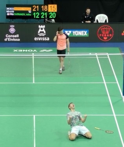 Badminton : le Mortuacien Arthur Tatranov en finale des Championnats d&rsquo;Europe juniors