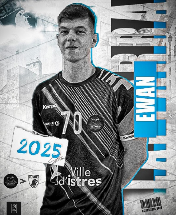 Handball : le GBDH recrute Ewan Lappara