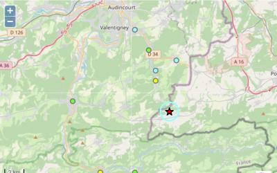 Une nouvelle secousse ressentie cette nuit dans le Nord Franche-Comt&eacute;