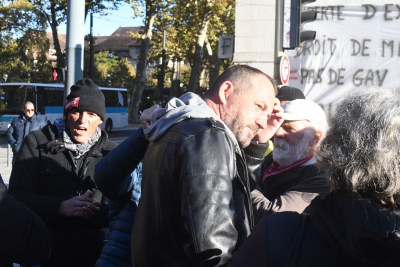 Besan&ccedil;on : Rassemblement en soutien &agrave; Fr&eacute;d&eacute;ric Vuillaume
