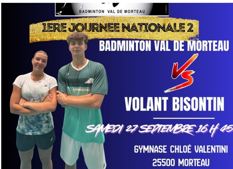 Nationale 2 : un nouveau départ pour le Badminton Val de Morteau