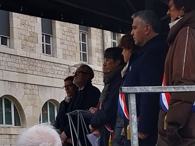 Besan&ccedil;on : 300 personnes mobilis&eacute;es contre l&rsquo;antis&eacute;mitisme