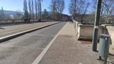 Pont de la R&eacute;publique : r&eacute;actions de Bisontins