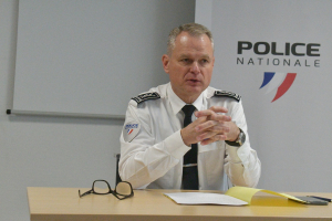 Laurent Perraut, directeur interdépartementale de la sécurité publique du Doubs 