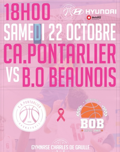 Solidarit&eacute; : le CA Pontarlier basket s&rsquo;investit pour Octobre Rose