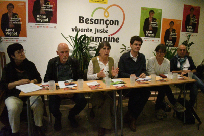 Conf&eacute;rence de presse cet apr&egrave;s-midi &agrave; la permanence d'Anne Vignot 