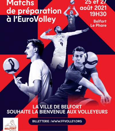 Euro : L&rsquo;&eacute;quipe de France de volley-ball en pr&eacute;paration &agrave; Belfort