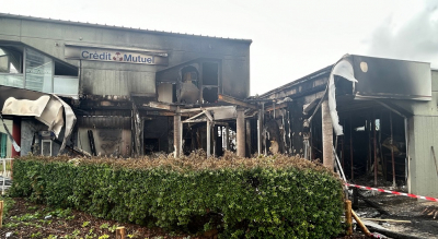 Une banque incendi&eacute;e dans le quartier Planoise 