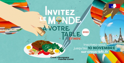 Vie &eacute;tudiante : &laquo; invitez le Monde &agrave; votre table &raquo;