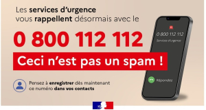 Urgences : le 0.800.112.112 n&#039;est pas un spam