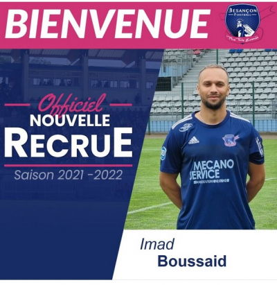 Foot / N3 : Retour &agrave; Besan&ccedil;on pour Imad Boussa&iuml;d