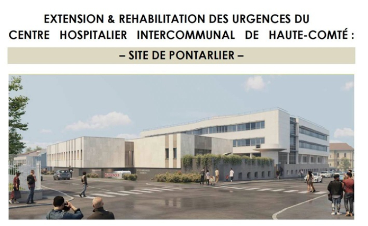 Pontarlier : Centre Hospitalier des Rives du Doubs : le chantier des futures urgences est lanc&eacute;